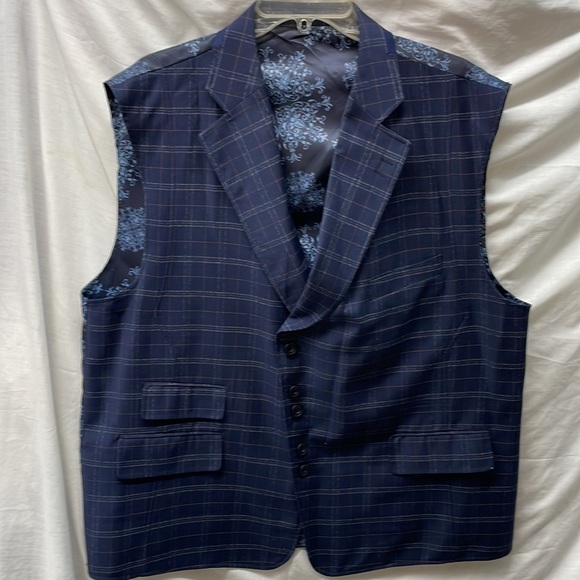 Diamond threads 3piece suit  coat 46r vest 24” chest pants men sz 40r - Picture 8 of 16